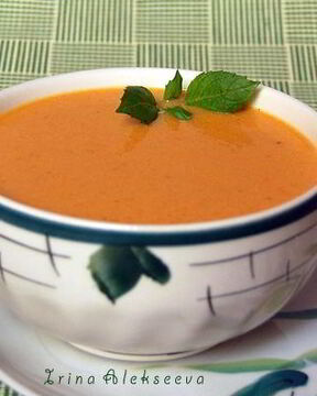 Сливочный суп-пюре с семгой