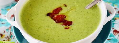 суп-пюре из брокколи со сливками. Шаг 12