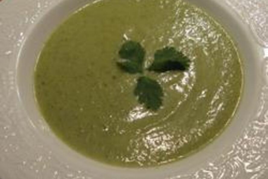 Рецепт супа-пюре из кабачков с кинзой