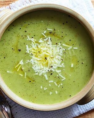 Суп пюре из кабачков со сливками