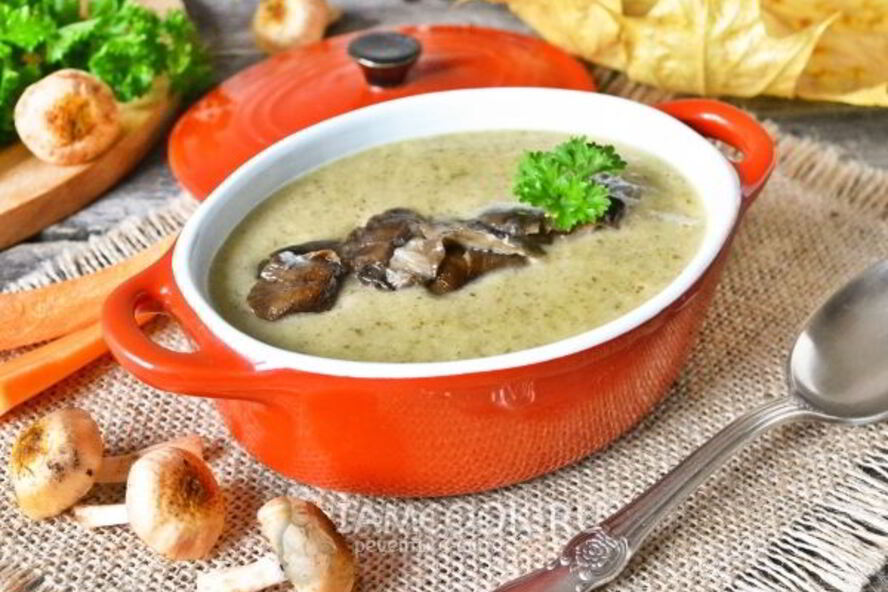 Рецепт супа-пюре из лесных грибов