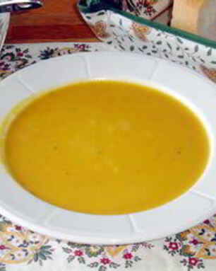 Суп-пюре из мускатной тыквы