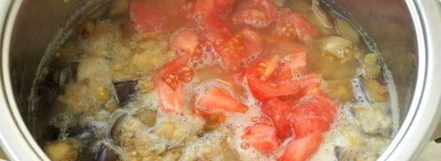 суп-пюре с баклажанами и чечевицей. Шаг 4