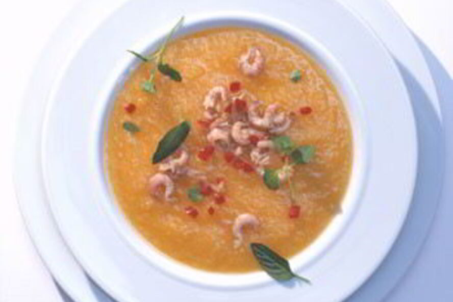 Рецепт супа-пюре с креветками