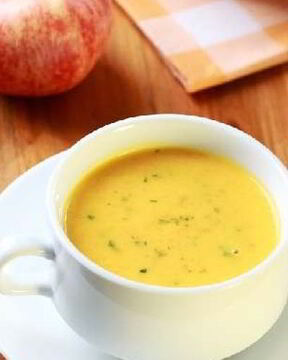 Суп-пюре с яблоками и морковью