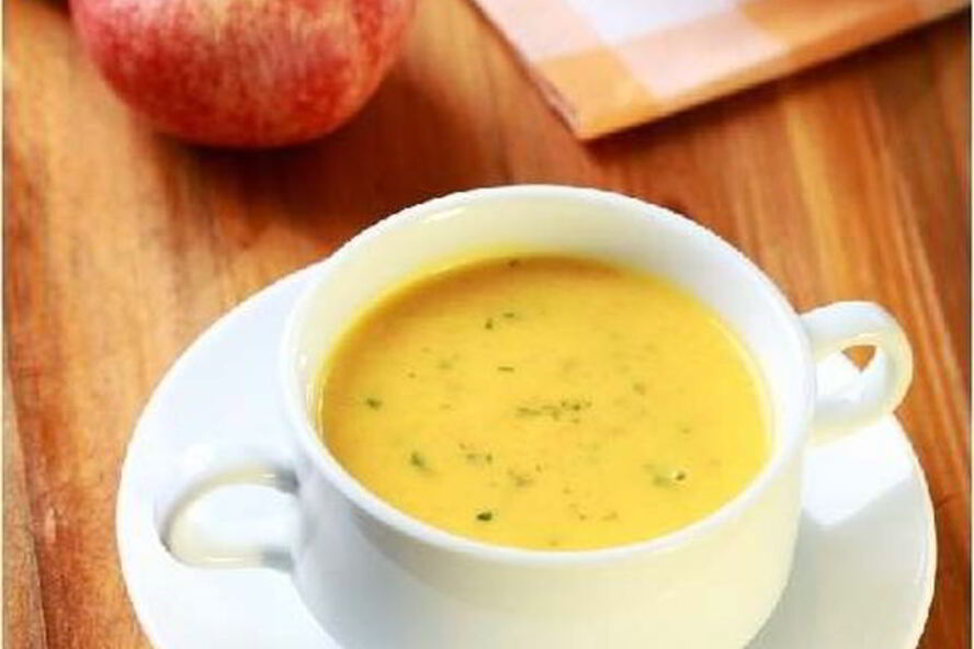 Рецепт супа-пюре с яблоками и морковью