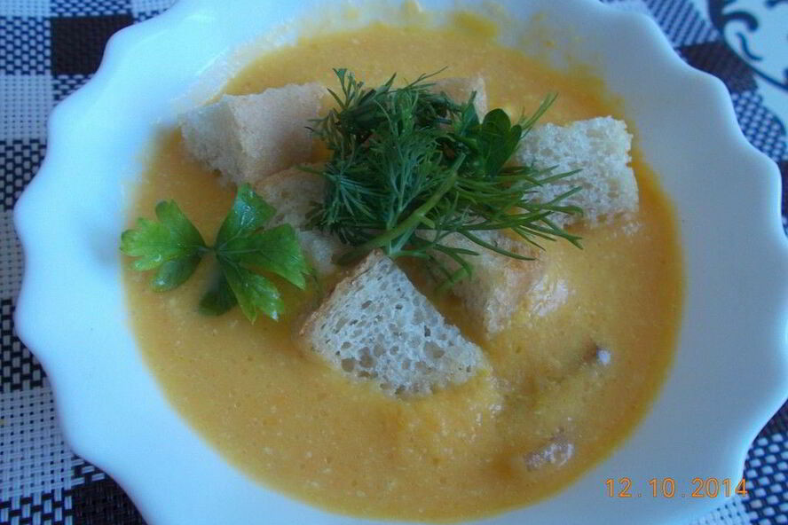 Рецепт тыквенного супа-пюре с беконом и сливками