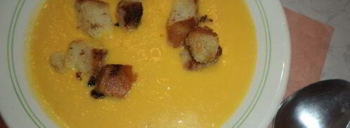 тыквенный суп-пюре с чесночными сухариками. Шаг 7