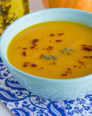 Тыквенный суп-пюре с паприкой и тимьяном