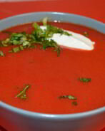 Вегетерианский пряный свекольный суп-пюре