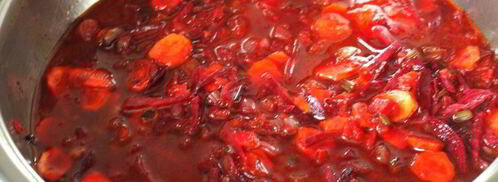 суп с кабачком и свекольной ботвой. Шаг 4