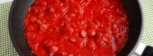 суп с охотничьими колбасками и фасолью. Шаг 15