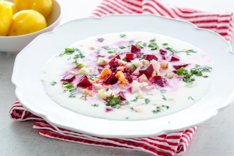 Рецепт свекольника на кефире