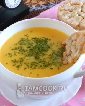 Сырный крем-суп с грудинкой