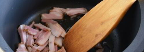 сырный крем-суп с грудинкой. Шаг 4