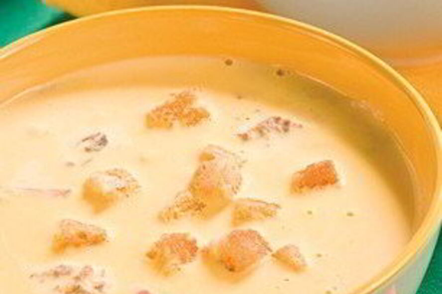 Рецепт сырного крема-супа с морепродуктами