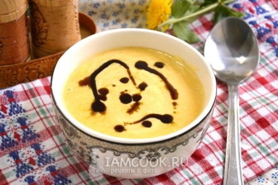 Рецепт сырного крема-супа с тыквой