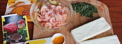 сырный суп пюре с креветками. Шаг 5