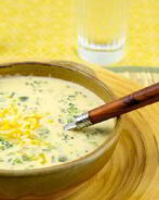 Сырный суп-пюре с курицей