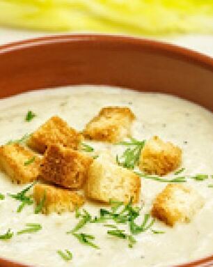 Сырный суп-пюре с сельдереем