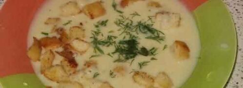 сырный суп-пюре. Шаг 19