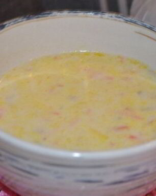 Сырный суп с белыми грибами