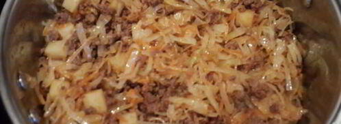 сырный суп с капустой и фаршем. Шаг 6