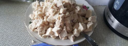 сырный суп с капустой курицей и плавленным сыром. Шаг 10