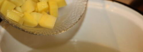 сырный суп с кнелями. Шаг 7