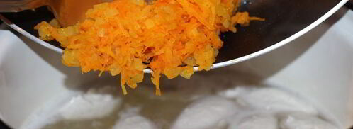 сырный суп с кнелями. Шаг 9