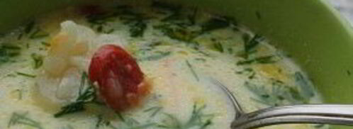 сырный суп с колбасой. Шаг 9