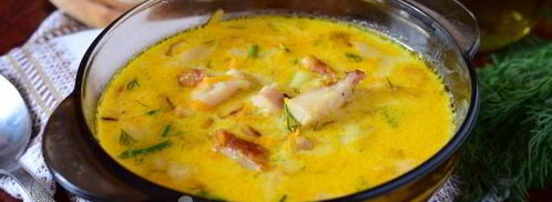 сырный суп с копченой курицей. Шаг 11