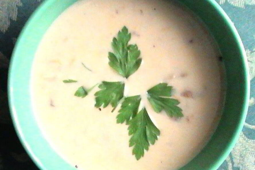 Рецепт сырного супа с лесными грибами