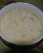 Сырный суп с морепродуктами