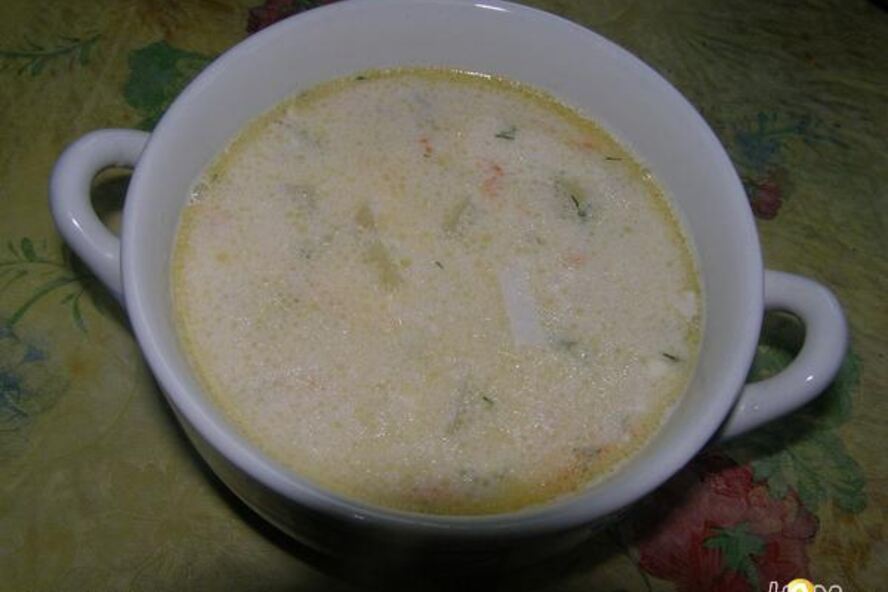 Рецепт сырного супа с морепродуктами