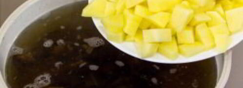 сырный суп с опятами. Шаг 7