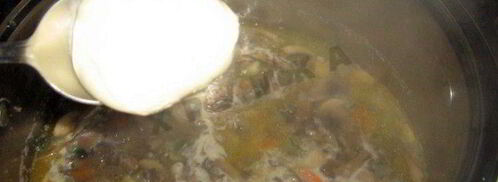 сырный суп с шампиньонами. Шаг 6