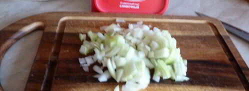 сырный супчик с грибами и гренками. Шаг 2