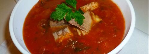 томатно-сельдерейный суп с рыбой. Шаг 5