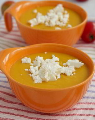 Тыквенный суп с фетой