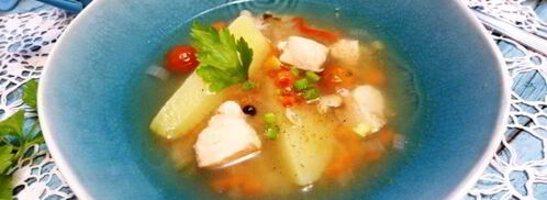 ароматная уха с помидорами и лимоном. Шаг 6