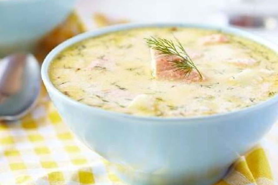 Рецепт сливочной ухи из семги