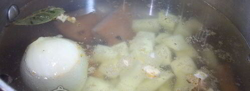 уха из хребтов семги. Шаг 4