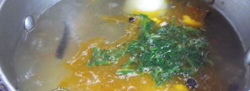 уха из хребтов семги. Шаг 6