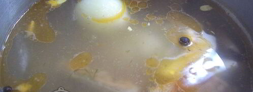 уха из хребтов семги. Шаг 8