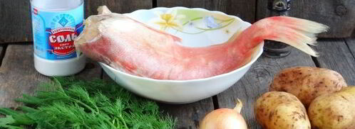 уха из морского окуня. Шаг 3