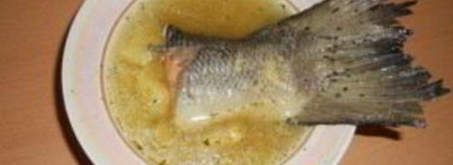 уха из семги с пшеном. Шаг 6