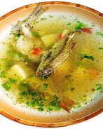 Уха из свежей речной рыбы