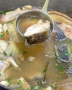 Уха на костре