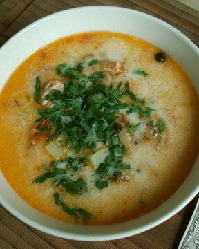 Уха по-фински со сливками